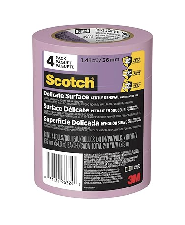 Applicators Kit: Scotch Delicate Surface Painter's Tape, Purple (Amazon)