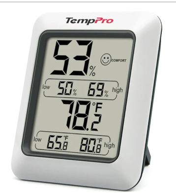 Applicators Kit: TempPro TP50 Digital Hygrometer