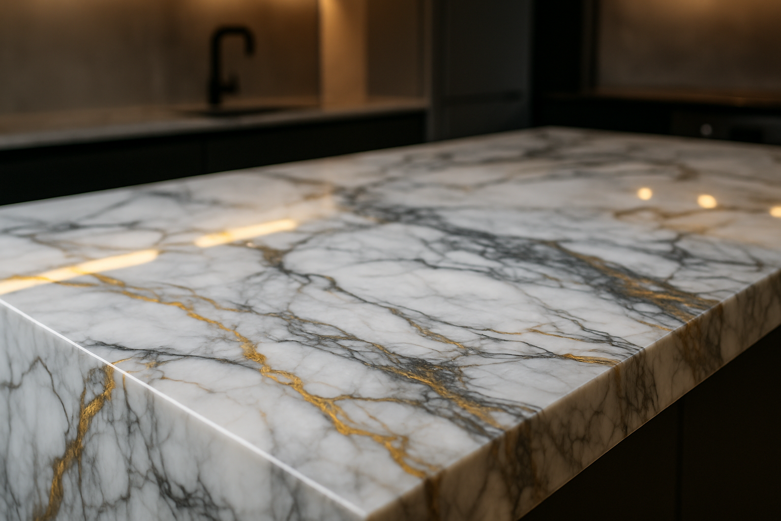 High end luxury marble countertop